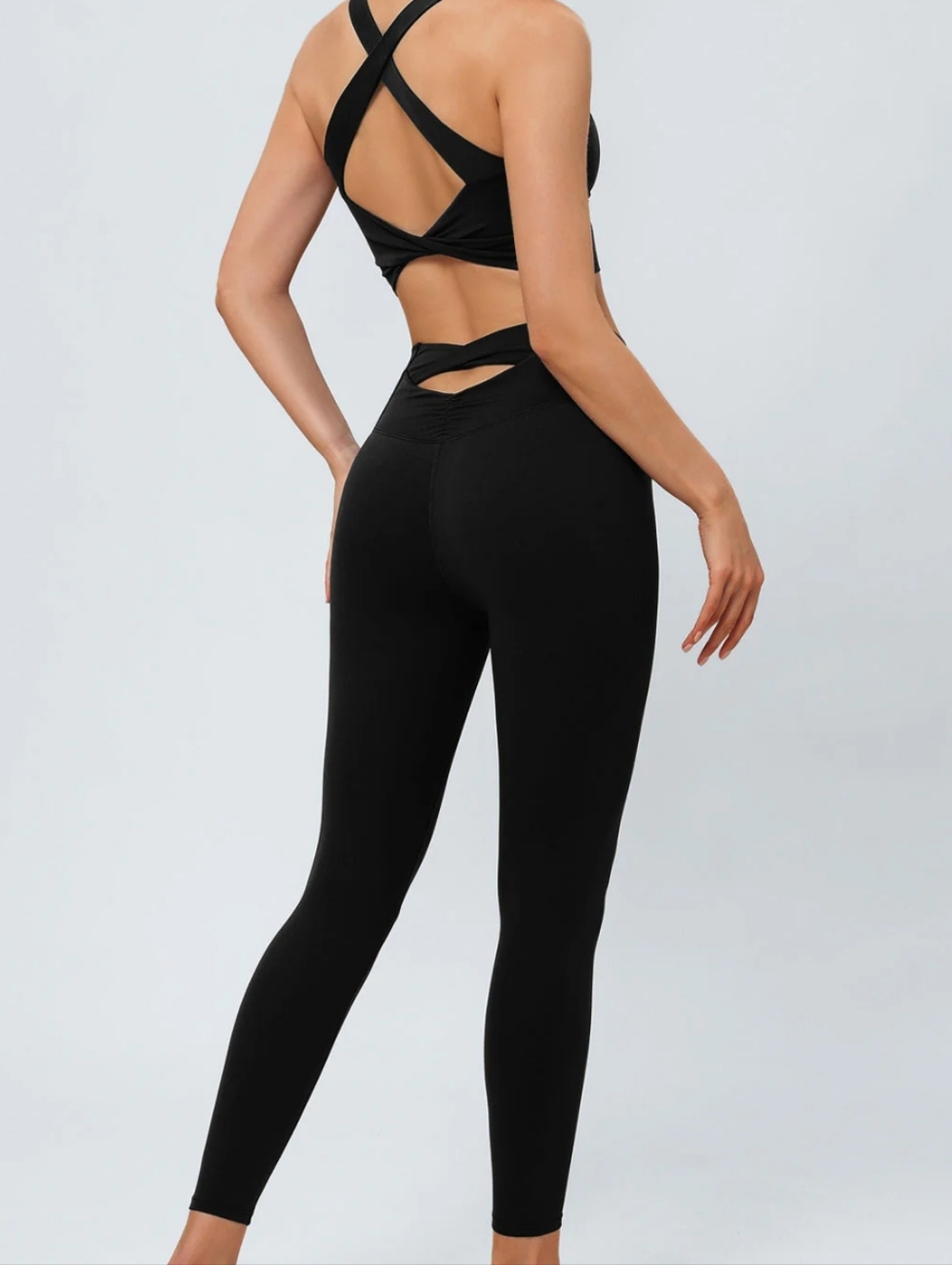 Activewear Black Cut Out Leggings NWOT